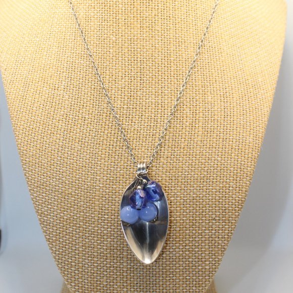 Handmade Spoon Pendant Up Cycled Necklace - Picture 2 of 5